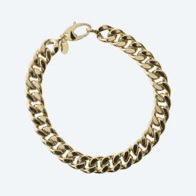 Panzerarmband 585 Gelbgold, ca. 20 cm