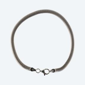 Schlangenarmband 925 Sterling Silber, ca. 19 cm