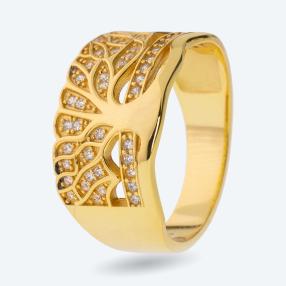Ring 925 Sterling Silber vergoldet