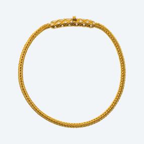 CEVHERUN Armband 985 Gelbgold Brillant, ca. 19 cm