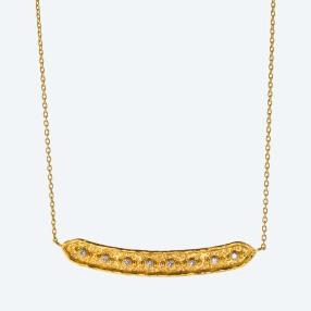 CEVHERUN Collier 990 Gelbgold Brillant, ca. 45 cm