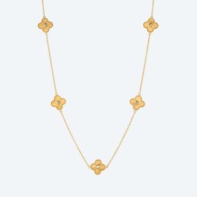CEVHERUN Collier 990 Gelbgold Brillant, ca. 45 cm