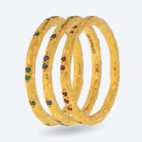 CEVHERUN Ring Set 995 GG Edelsteine Gr.18