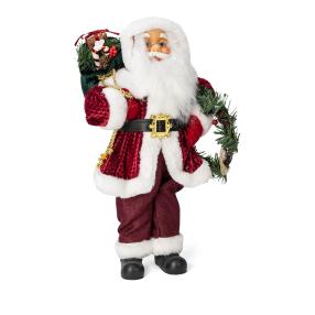 Weihnachtsmann Birkir 45cm rot