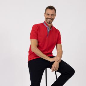bugatti Herren Poloshirt rot