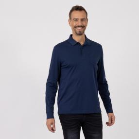 bugatti Herren Langarmshirt blau