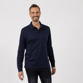 bugatti Herren Langarmshirt marine