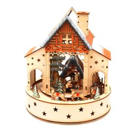 LED-Karussell Holz