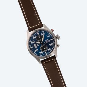 Glycine Herren-Chronograph "Airpilot", Quarz, blau