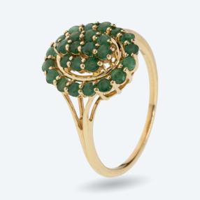 Ring 585 Gelbgold Smaragd