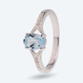 Ring 925 Sterling Silber Topas behandelt