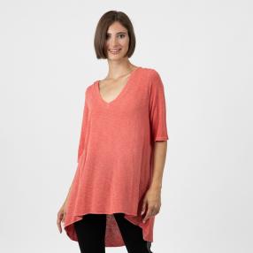 Damen-Longshirt 'Aurora' koralle