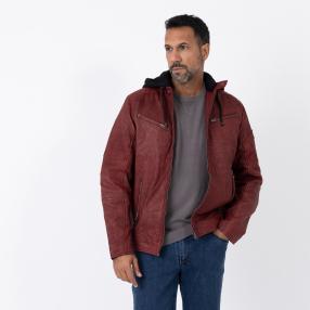 OTTO KERN Herren-Lederjacke 'Lando' dunkelrot