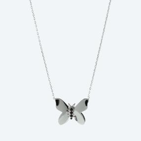 Kette 925 St. Silber Spinell Butterfly