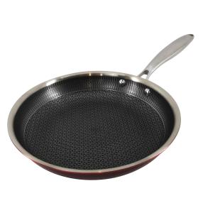 WOHNEN & GENIESSEN Profi-Bratpfanne 24 cm rot