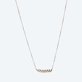 Collier 375 Gelbgold Diamanten