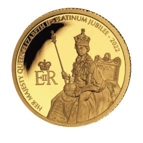 Goldmünze Thronjubiläum Queen Elizabeth II.