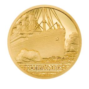 Goldmünze RMS Titanic