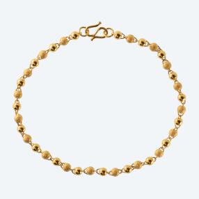 Kugelarmband 999 Gelbgold, ca. 19 cm