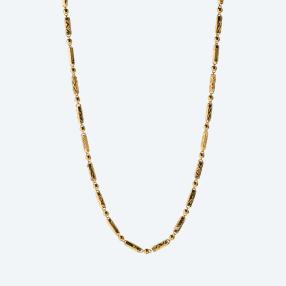 Collier "Micro Bamboo" 999 Gelbgold, ca. 45cm