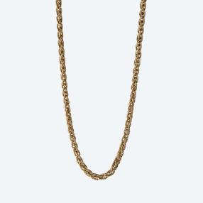 Zopfkette 585 Gelbgold, ca. 48 cm