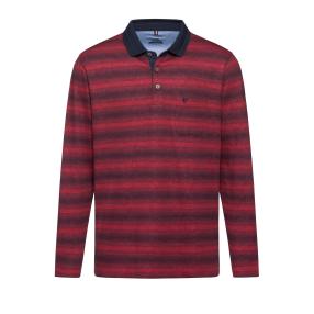 hajo stay fresh Herren-Poloshirt marine/rot