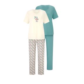 wäschepur 2er Set Damen-Pyjama multicolor