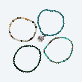 BOHO Armband 4er Set Türkis, Achat