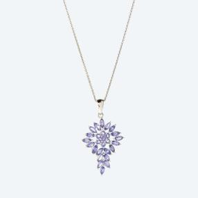 Anhänger 925 Sterling Silber Tansanit