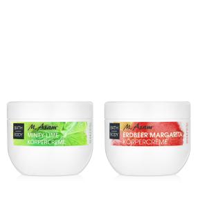 M.ASAM Körpercreme Duo Minty und Erdbeer 2x300ml