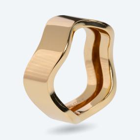 Ring 'Wellen' 585 Gelbgold