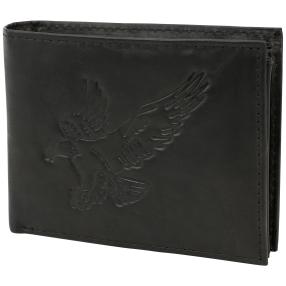 TESORO Lederbörse Adler schwarz