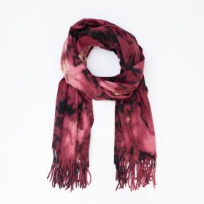 Schal bordeaux gemustert