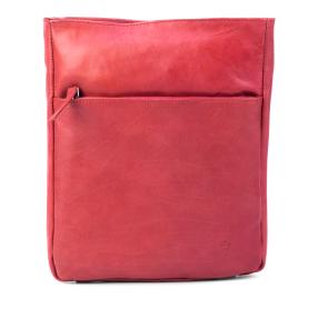 The Skandinavian Leder Umhängetasche rot