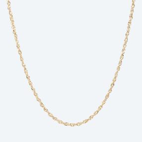 Singapurkette 585 Gelbgold, ca. 45 cm