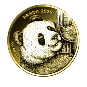 Panda-Goldmünze