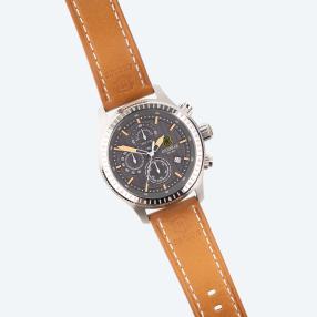 J.W. HULME Herren Quarz Chronograph silbern grau