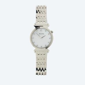 Bulova Damenuhr "Regatta" Quarz silbern