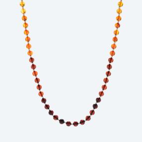 Collier 925 Sterling Silber Bernstein im Verlauf