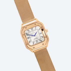Bellevue Herrenuhr, Quarz, rosévergoldet