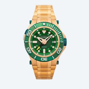 NUBEO Herren-Automatikuhr "MANTA 45" roségold