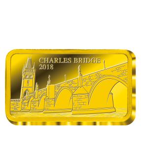 Goldbarren Karlsbrücke Prag