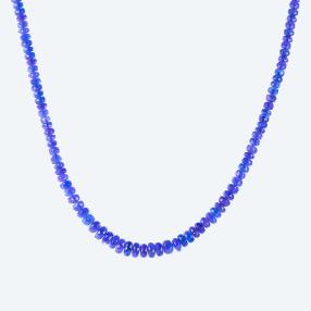 Collier AAAATansanit 375GG, ca. 150ct