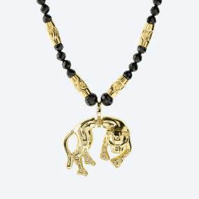 Collier Spinell+Anhänger 925 Panther