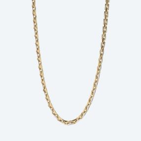 Collier 585 Gelbgold/Weißgold, ca. 45 cm
