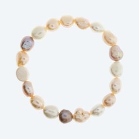 Armband Süßwasserzuchtperlen naturfarben