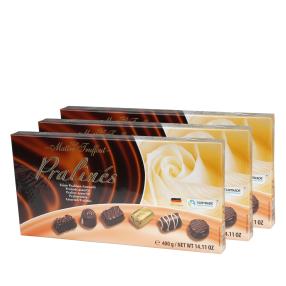 3x Maitre Truffout Pralinenmischung Rose