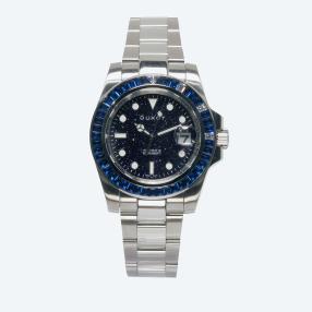 DUXOT Herrenuhr "Atlantica" Automatik silber/blau