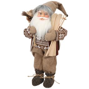 Weihnachtsmann grau, 45 cm