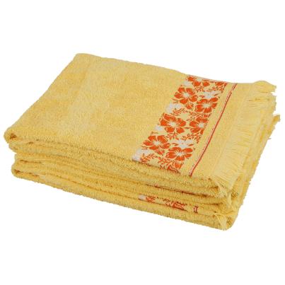 Handtuch 4-teilig, floral gelb | 1-2-3.tv